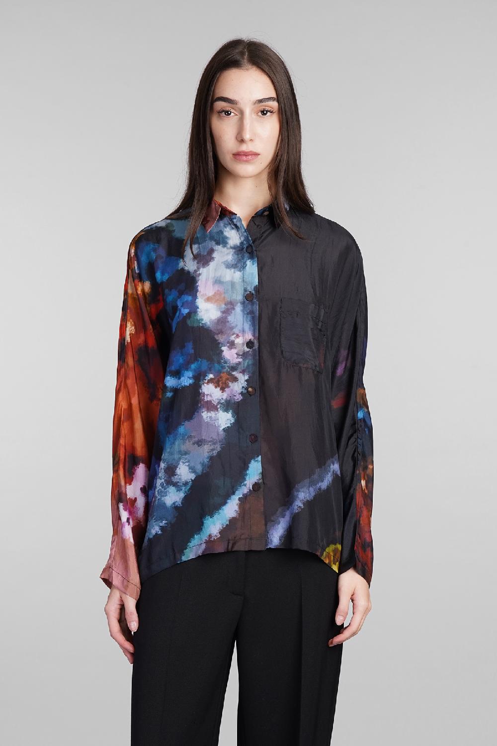 Deliberti YAVI Camicia in seta nera cod. 409336 - Deliberti The Luxury Shopping