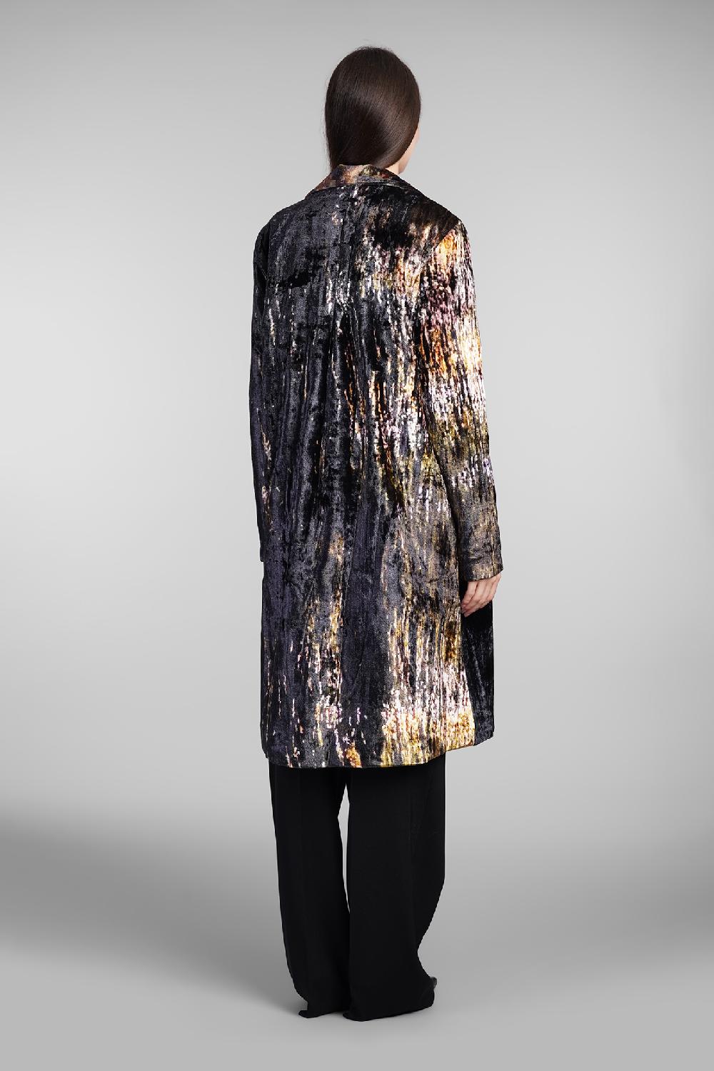 Deliberti YAVI Cappotto In Seta Multicolor Cod. 409334 - Deliberti The Luxury Shopping