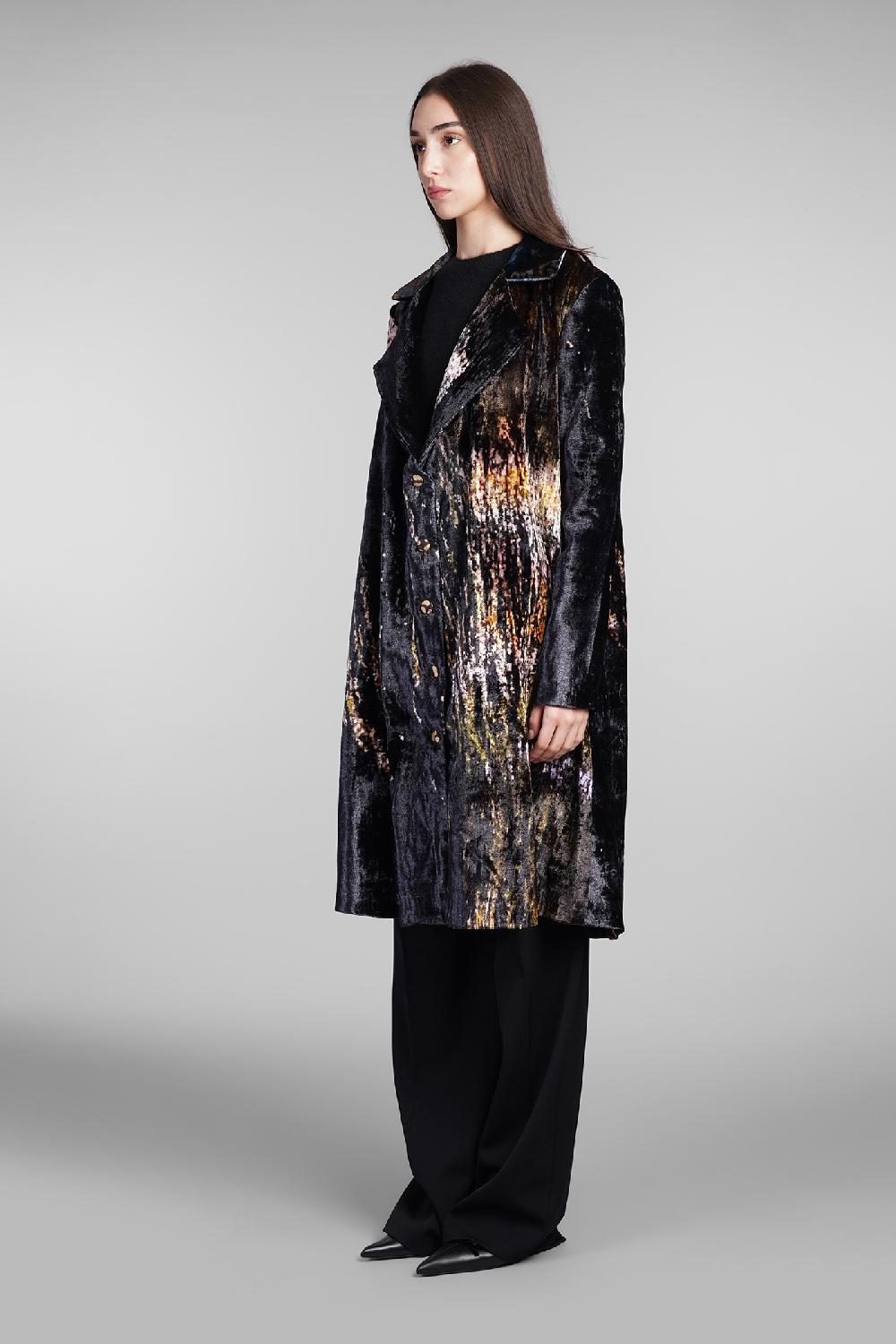 Deliberti YAVI Cappotto In Seta Multicolor Cod. 409334 - Deliberti The Luxury Shopping