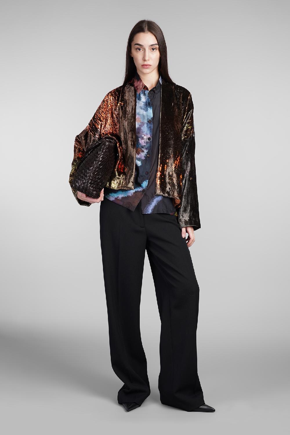 Deliberti YAVI Giacca Casual In Seta Multicolor Cod. 409333 - Deliberti The Luxury Shopping