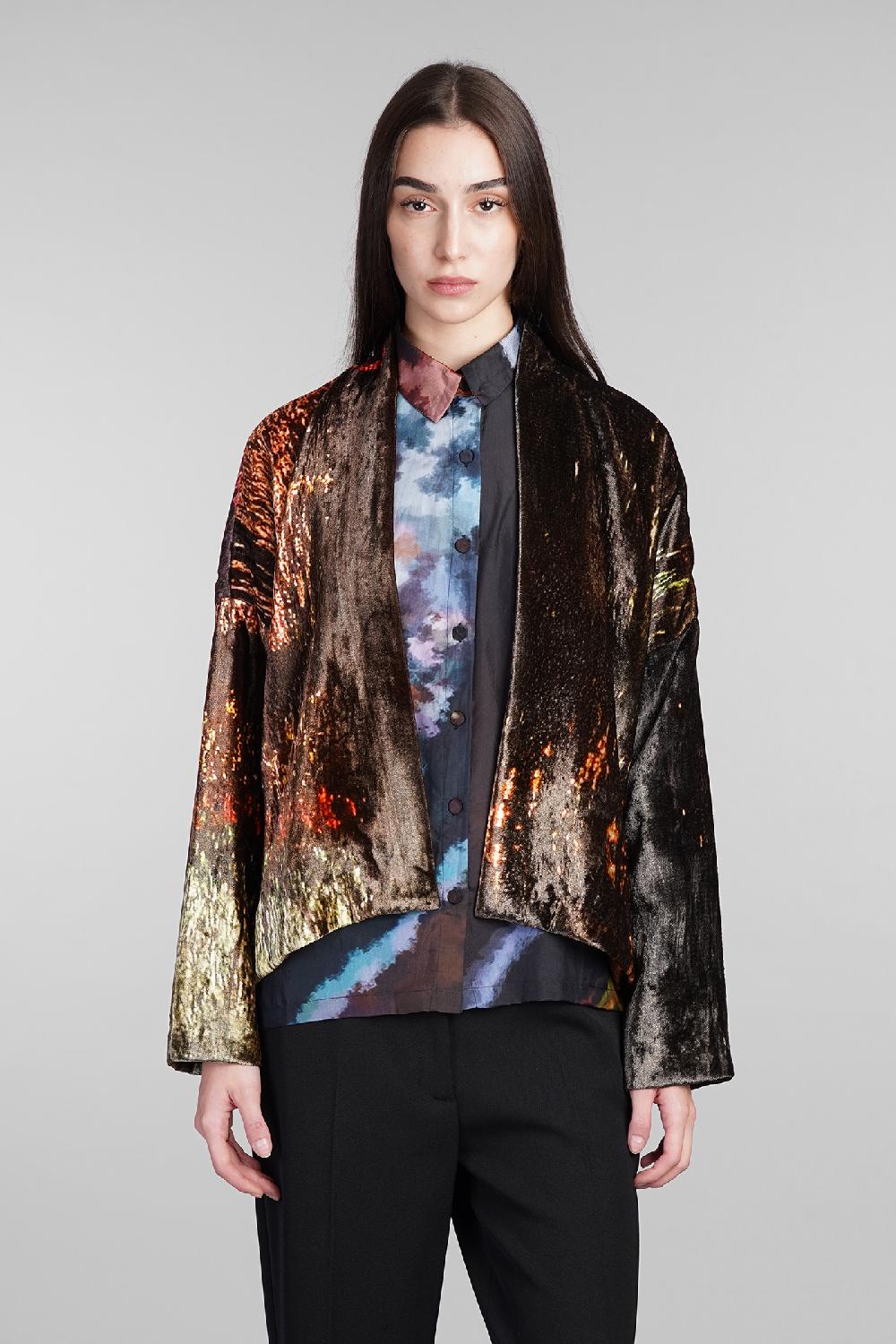 Deliberti YAVI Giacca casual in seta multicolor cod. 409333 - Deliberti The Luxury Shopping