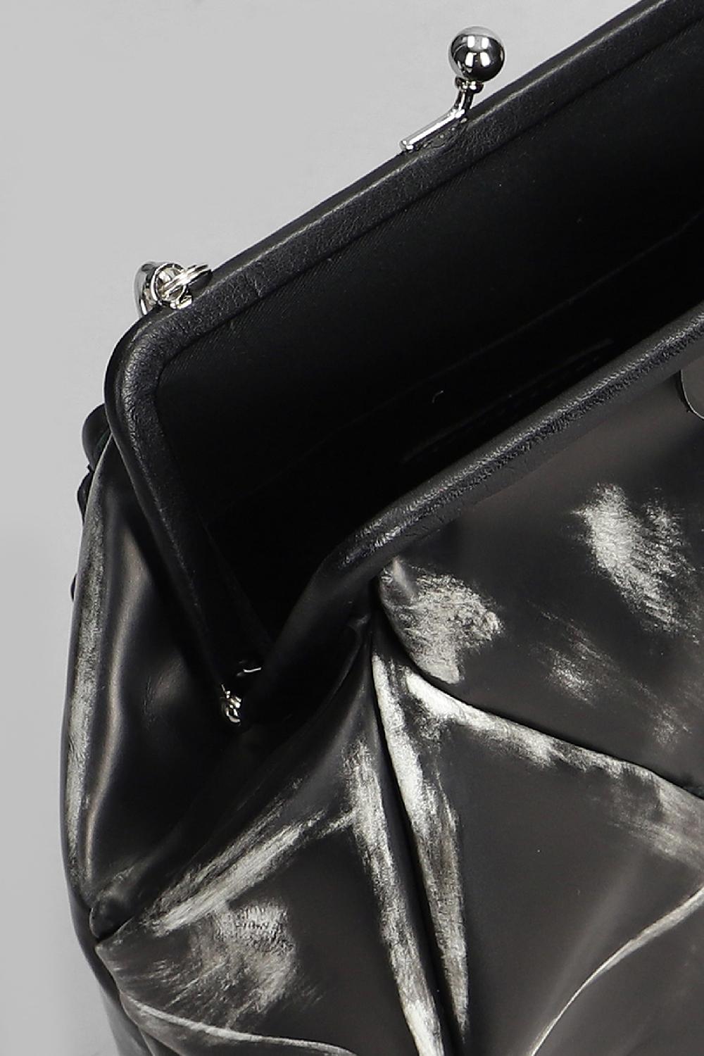 Deliberti Ys Yohji Yamamoto Borsa A Spalla In Pelle Nera Cod. 408167 - Deliberti The Luxury Shopping