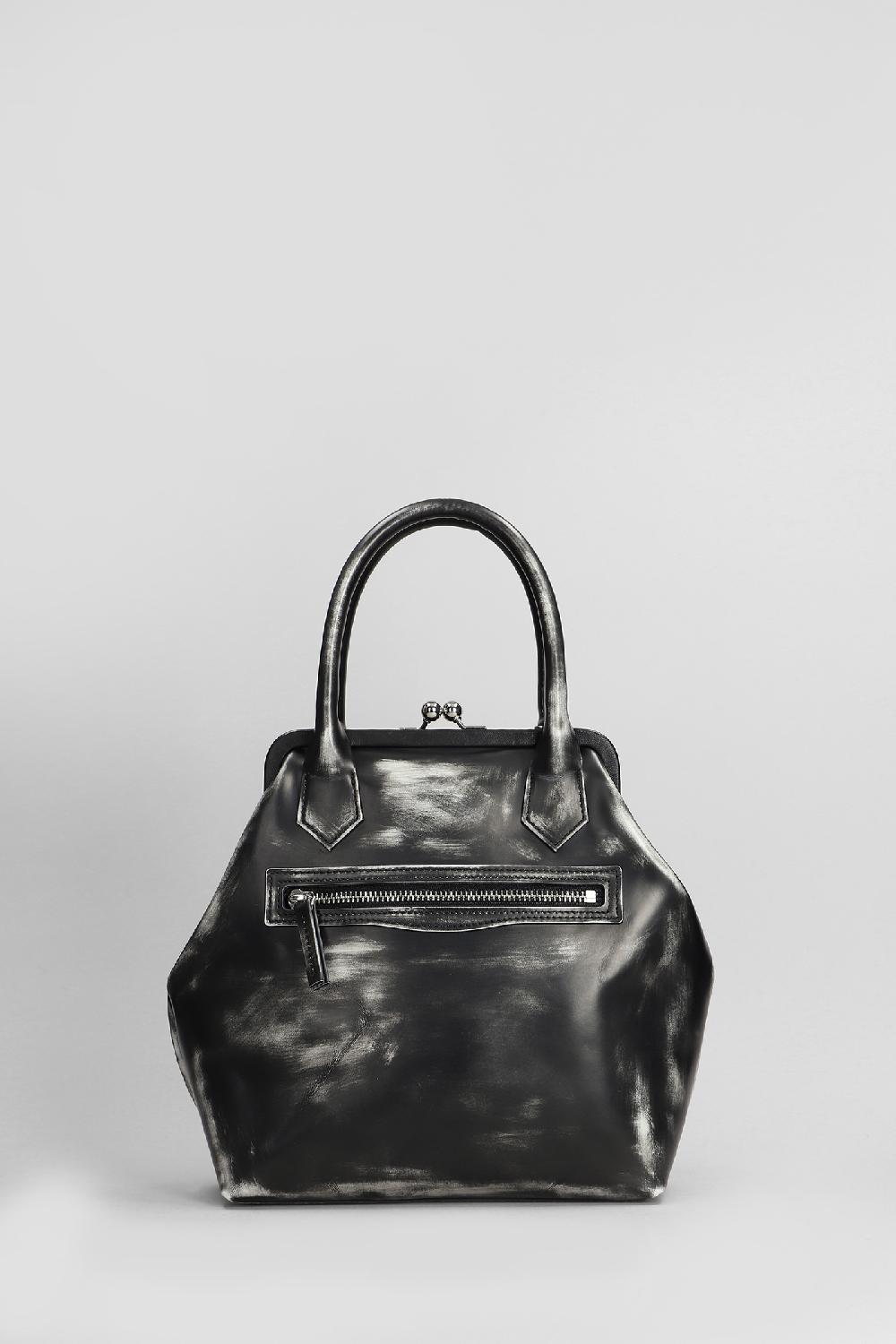 Deliberti Ys Yohji Yamamoto Borsa A Spalla In Pelle Nera Cod. 408168 - Deliberti The Luxury Shopping