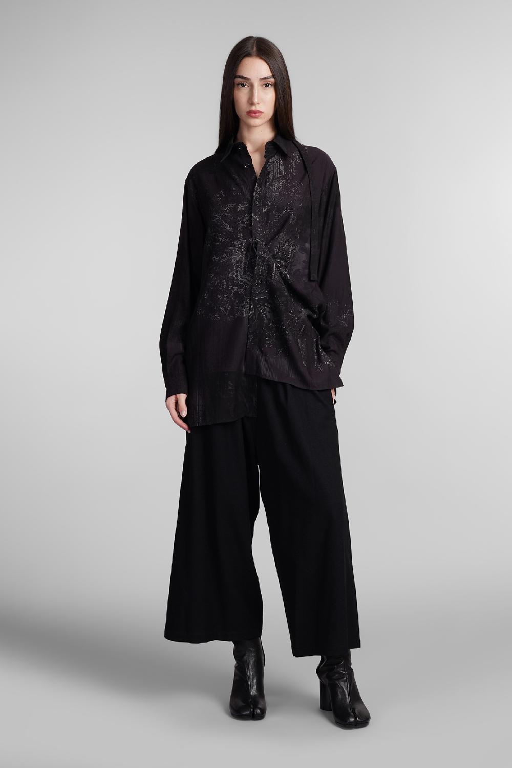 Deliberti Ys Yohji Yamamoto Camicia In Cupro Nero Cod. 405572 - Deliberti The Luxury Shopping