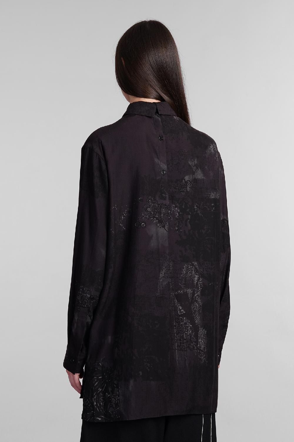 Deliberti Ys Yohji Yamamoto Camicia In Cupro Nero Cod. 405572 - Deliberti The Luxury Shopping