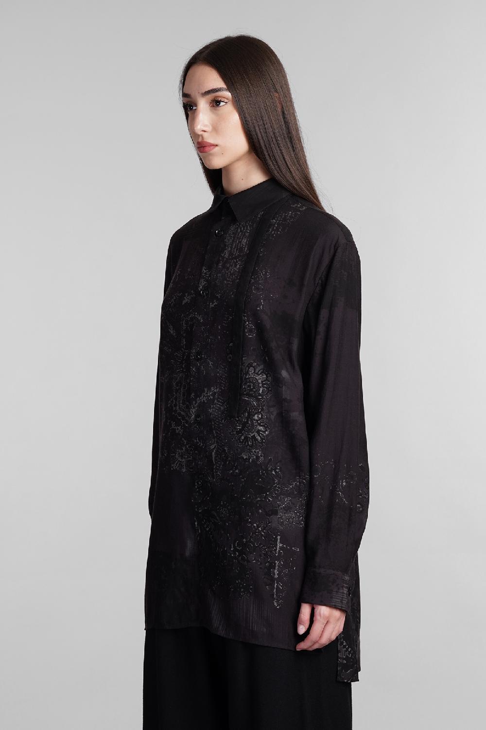 Deliberti Ys Yohji Yamamoto Camicia In Cupro Nero Cod. 405572 - Deliberti The Luxury Shopping