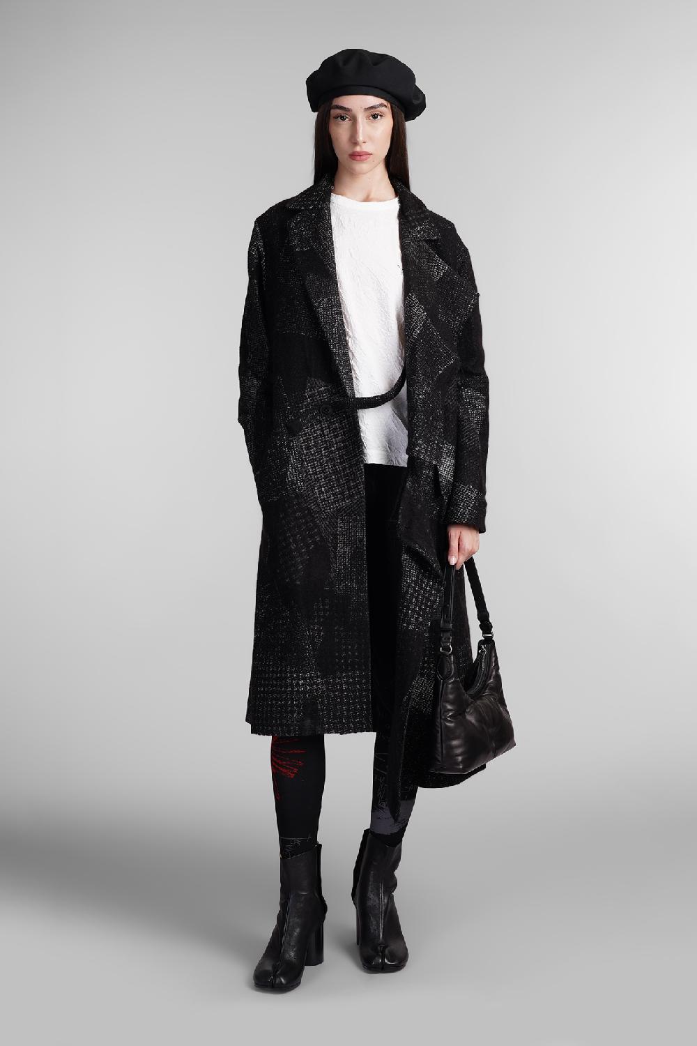 Deliberti Ys Yohji Yamamoto Cappotto In Lana Nera Cod. 405574 - Deliberti The Luxury Shopping