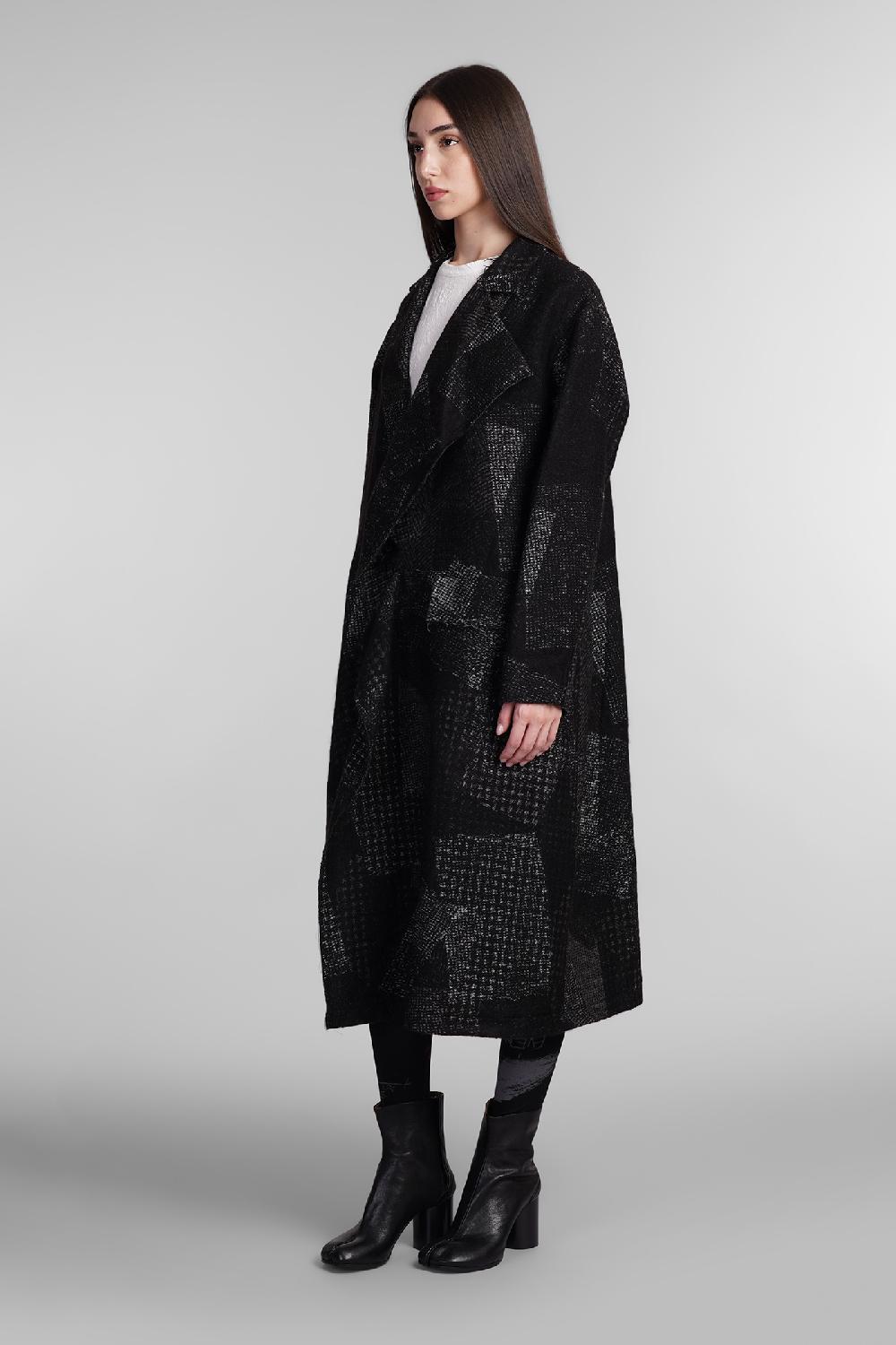 Deliberti Ys Yohji Yamamoto Cappotto In Lana Nera Cod. 405574 - Deliberti The Luxury Shopping