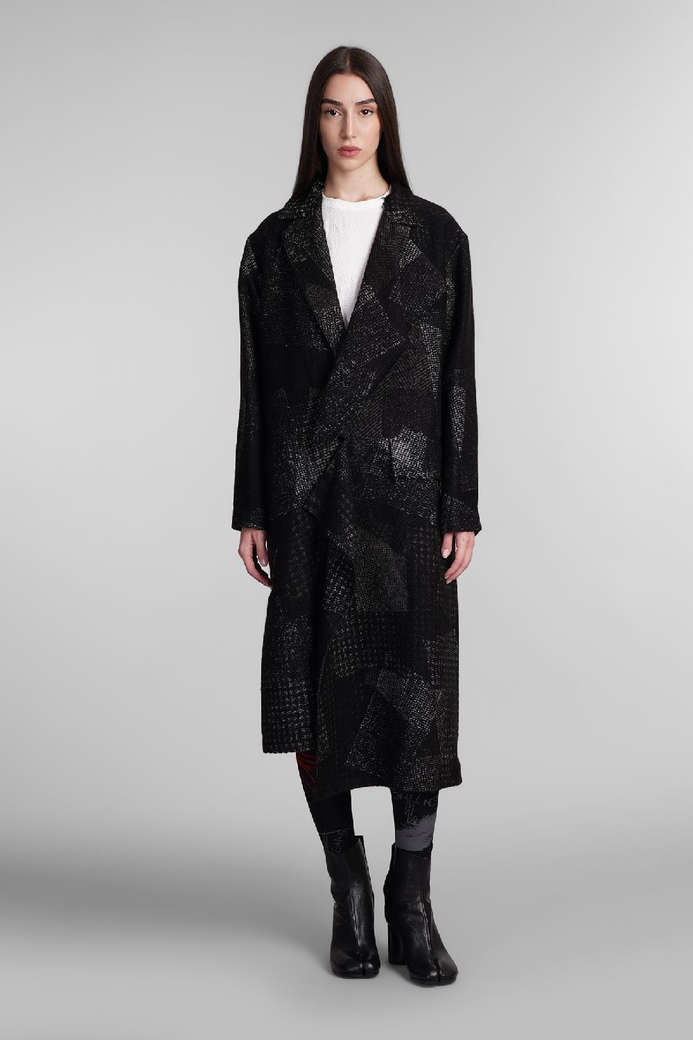 Deliberti Ys Yohji Yamamoto Cappotto in lana nera cod. 405574 - Deliberti The Luxury Shopping