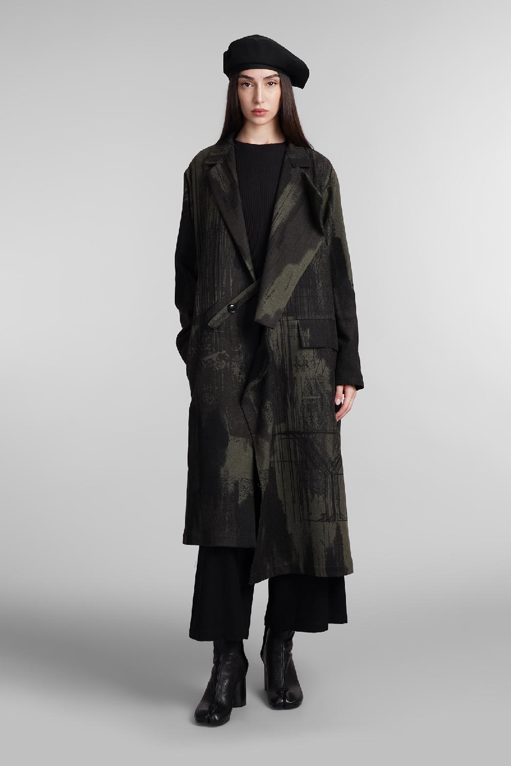 Deliberti Ys Yohji Yamamoto Cappotto In Lana Nera Cod. 406131 - Deliberti The Luxury Shopping
