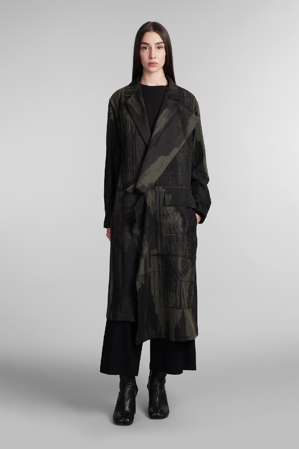 Deliberti Ys Yohji Yamamoto Cappotto in lana nera cod. 406131 - Deliberti The Luxury Shopping