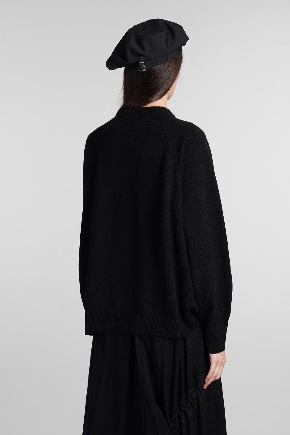 Deliberti Ys Yohji Yamamoto Cardigan In Lana Nera Cod. 408170 - Deliberti The Luxury Shopping