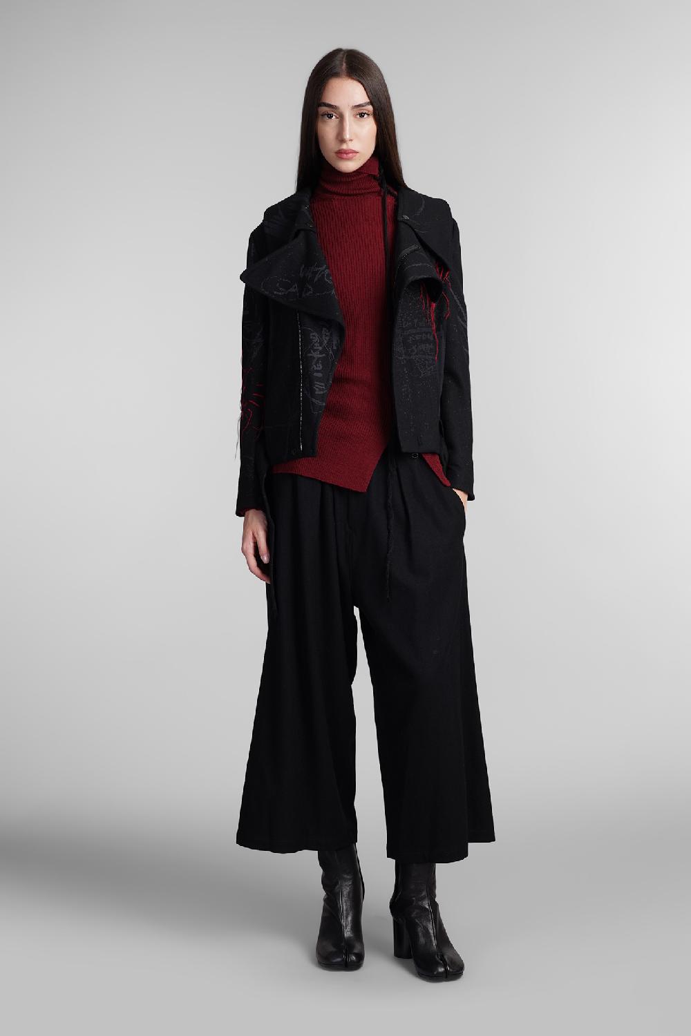 Deliberti Ys Yohji Yamamoto Giacca Biker In Lana Nera Cod. 405579 - Deliberti The Luxury Shopping