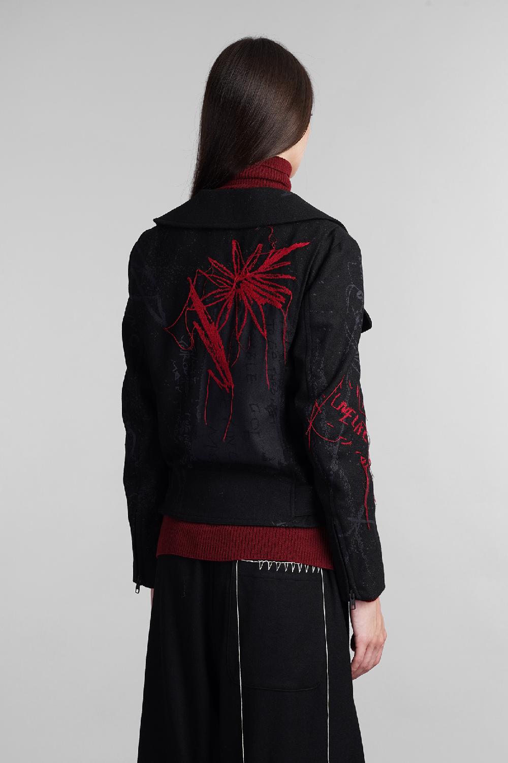 Deliberti Ys Yohji Yamamoto Giacca Biker In Lana Nera Cod. 405579 - Deliberti The Luxury Shopping