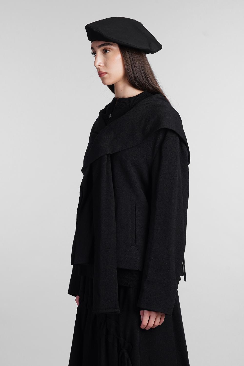 Deliberti Ys Yohji Yamamoto Giacca Casual In Lana Nera Cod. 408169 - Deliberti The Luxury Shopping