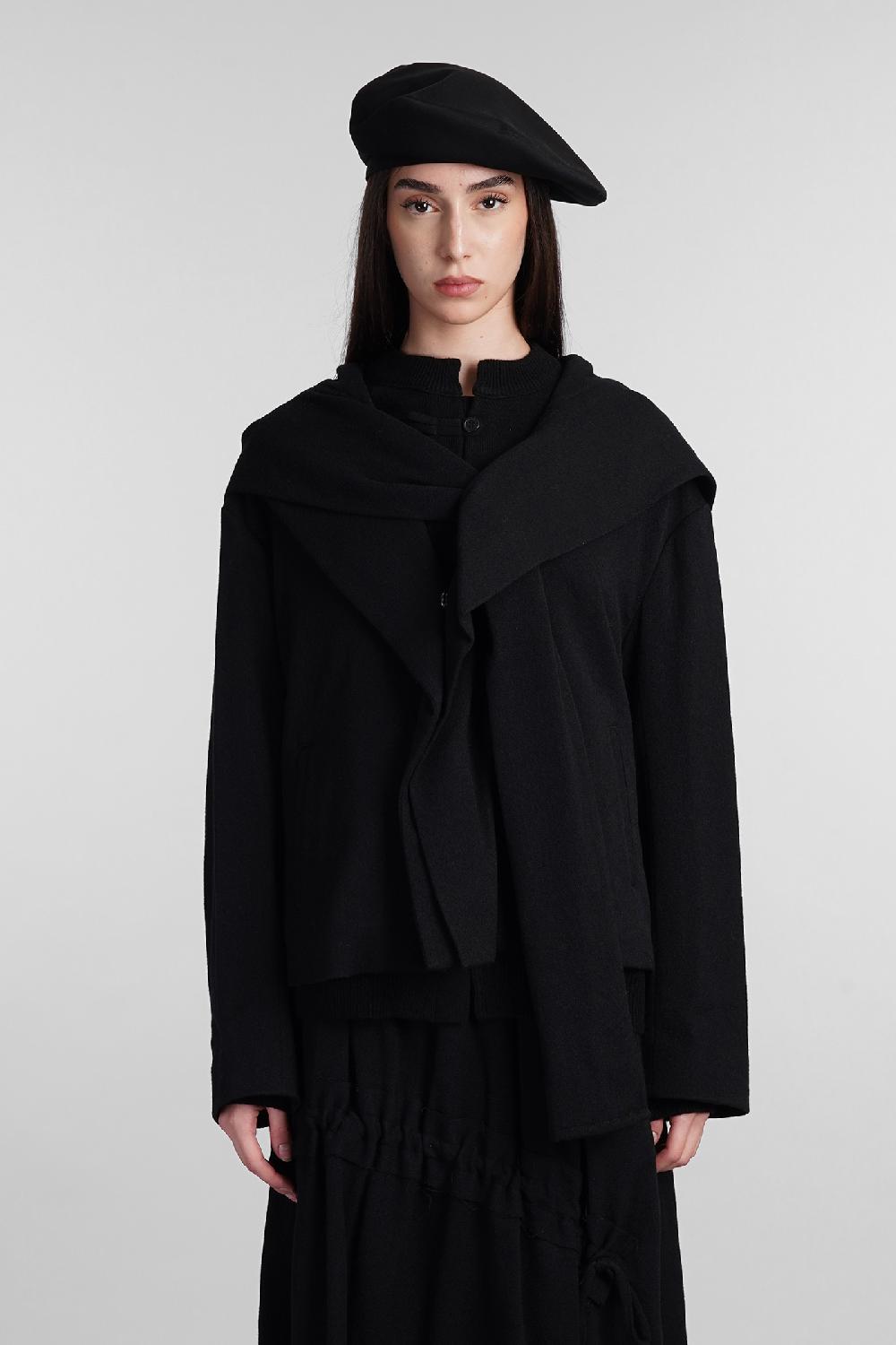 Deliberti Ys Yohji Yamamoto Giacca casual in lana nera cod. 408169 - Deliberti The Luxury Shopping