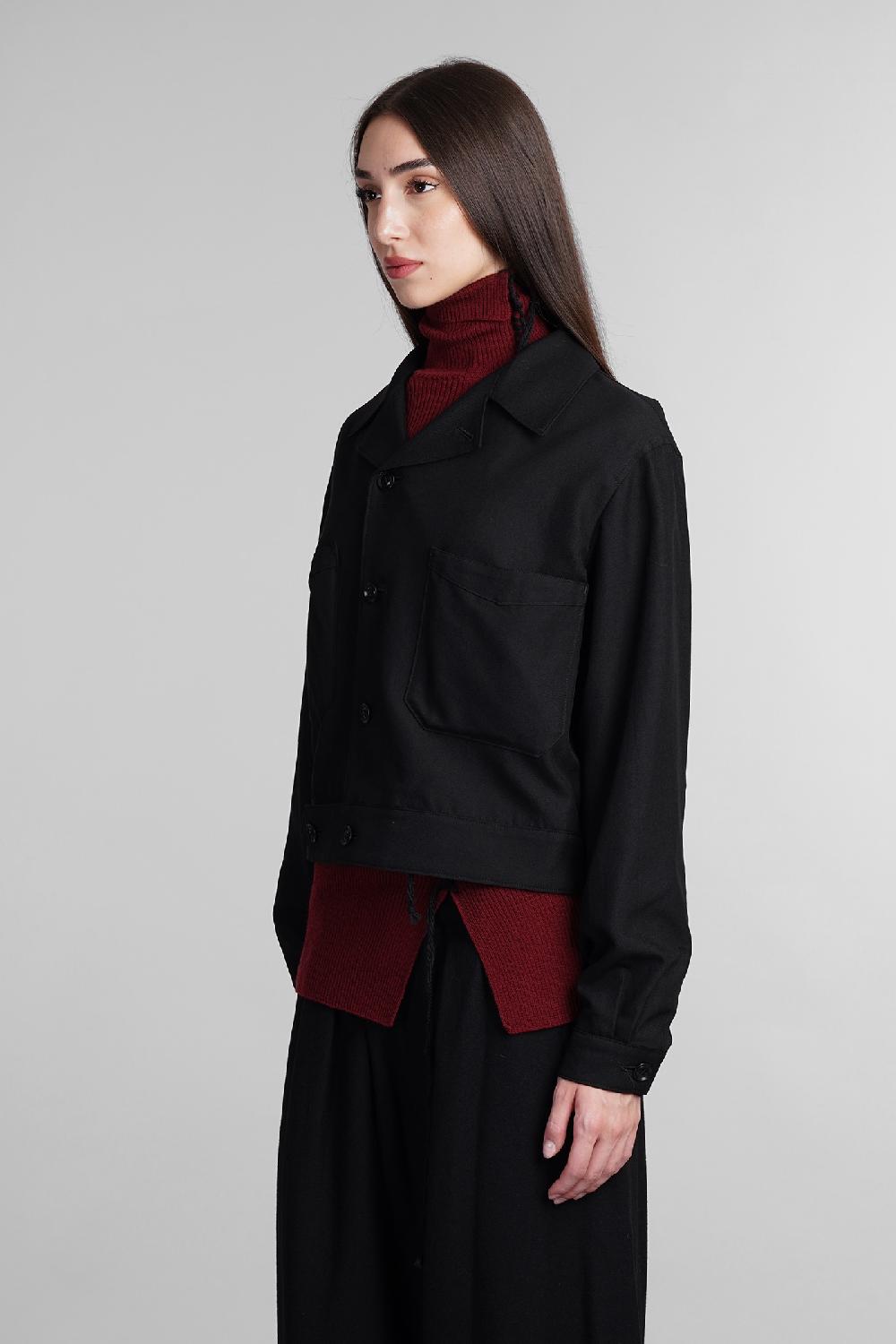 Deliberti Ys Yohji Yamamoto Giacca Casual In Rayon Nero Cod. 405578 - Deliberti The Luxury Shopping