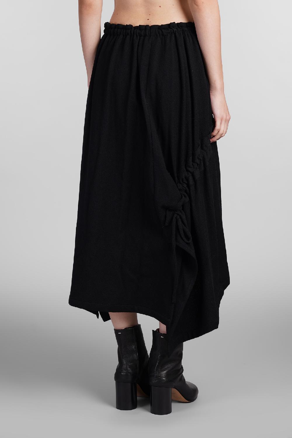 Deliberti Ys Yohji Yamamoto Gonna In Lana Nera Cod. 408171 - Deliberti The Luxury Shopping