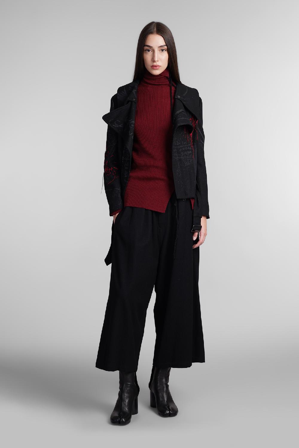 Deliberti Ys Yohji Yamamoto Pantalone In Lana Nera Cod. 406133 - Deliberti The Luxury Shopping
