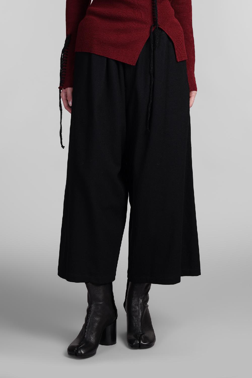 Deliberti Ys Yohji Yamamoto Pantalone in lana nera cod. 406133 - Deliberti The Luxury Shopping