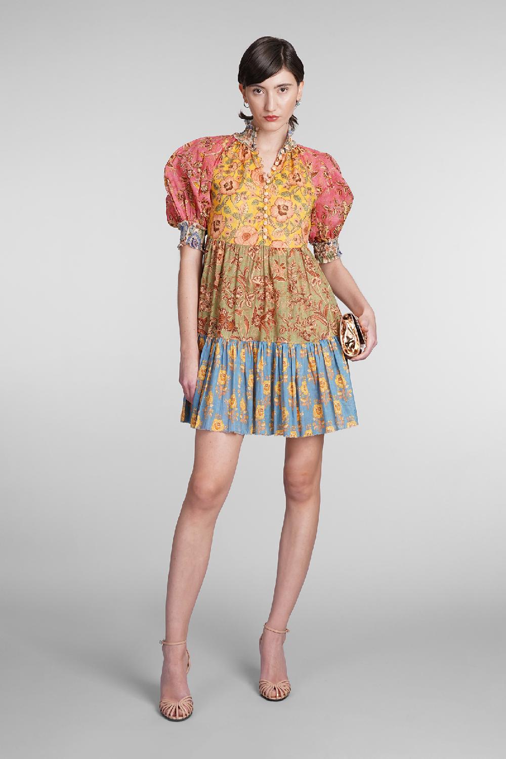 Deliberti Zimmermann Abito In Cotone Multicolor Cod. 392105 - Deliberti The Luxury Shopping