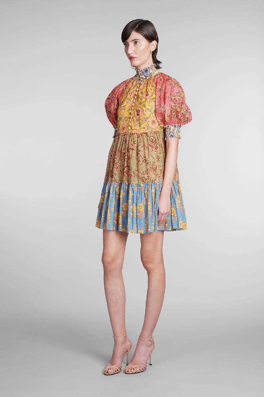 Deliberti Zimmermann Abito In Cotone Multicolor Cod. 392105 - Deliberti The Luxury Shopping