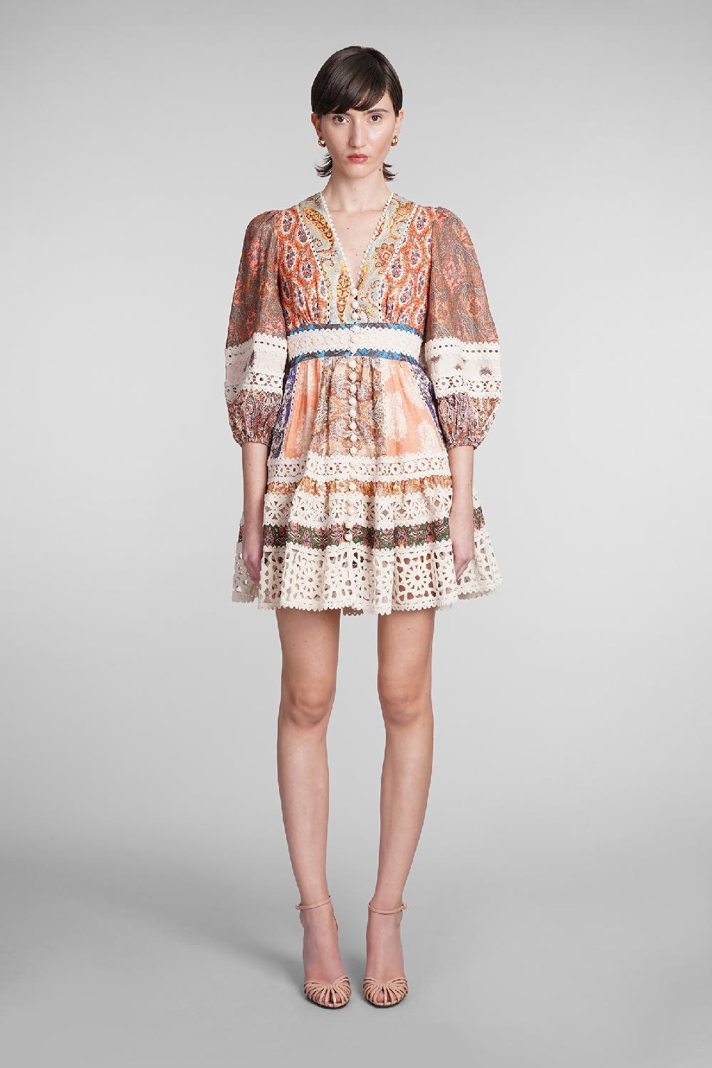 Deliberti Zimmermann Abito in lino rosa cod. 380373 - Deliberti The Luxury Shopping