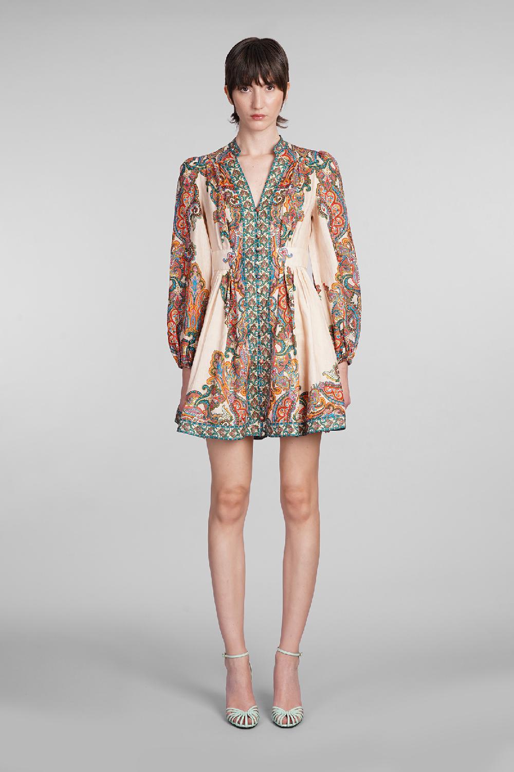 Deliberti Zimmermann Abito in lino rosa cod. 401168 - Deliberti The Luxury Shopping