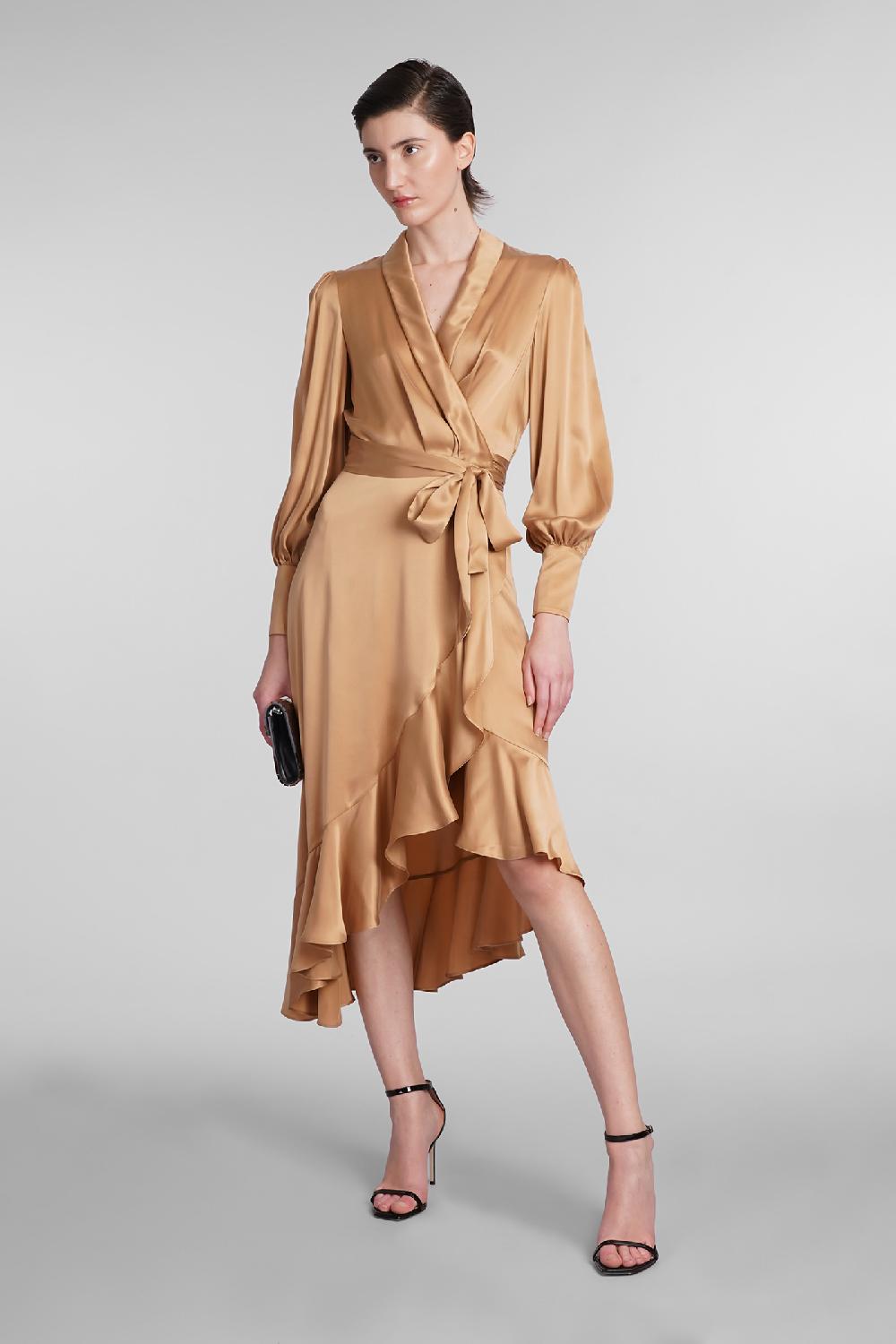 Deliberti Zimmermann Abito In Seta Bronzo Cod. 399421 - Deliberti The Luxury Shopping