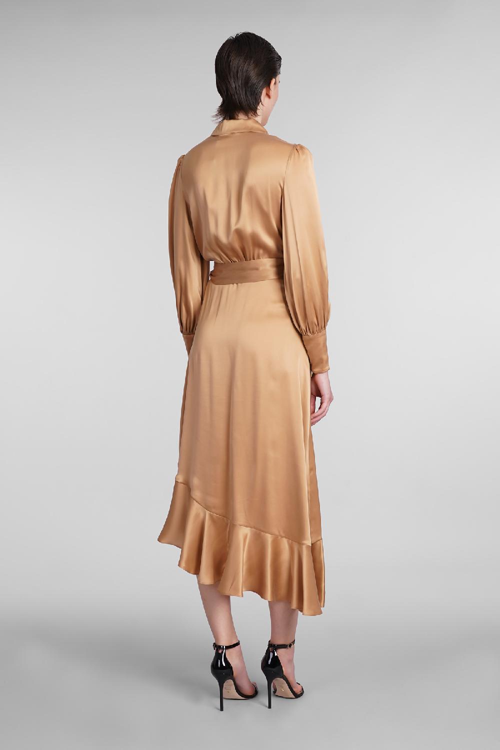 Deliberti Zimmermann Abito In Seta Bronzo Cod. 399421 - Deliberti The Luxury Shopping