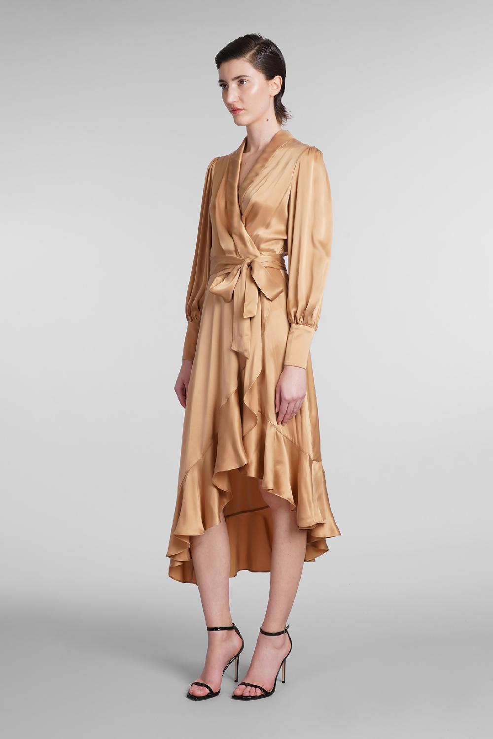 Deliberti Zimmermann Abito In Seta Bronzo Cod. 399421 - Deliberti The Luxury Shopping