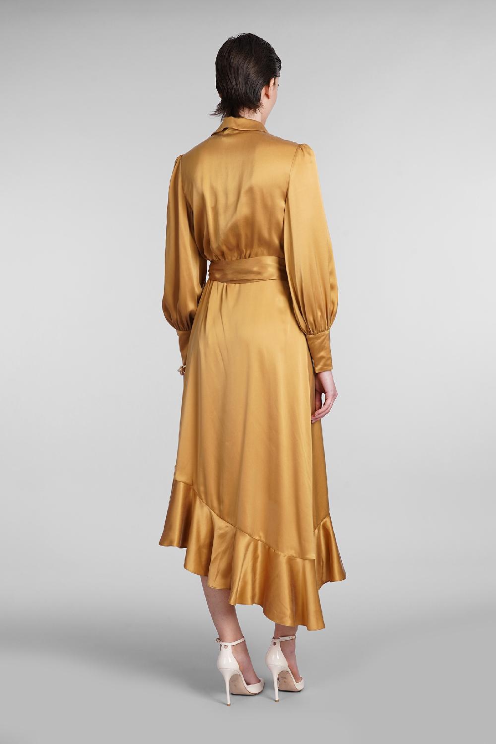Deliberti Zimmermann Abito In Seta Oro Cod. 399458 - Deliberti The Luxury Shopping
