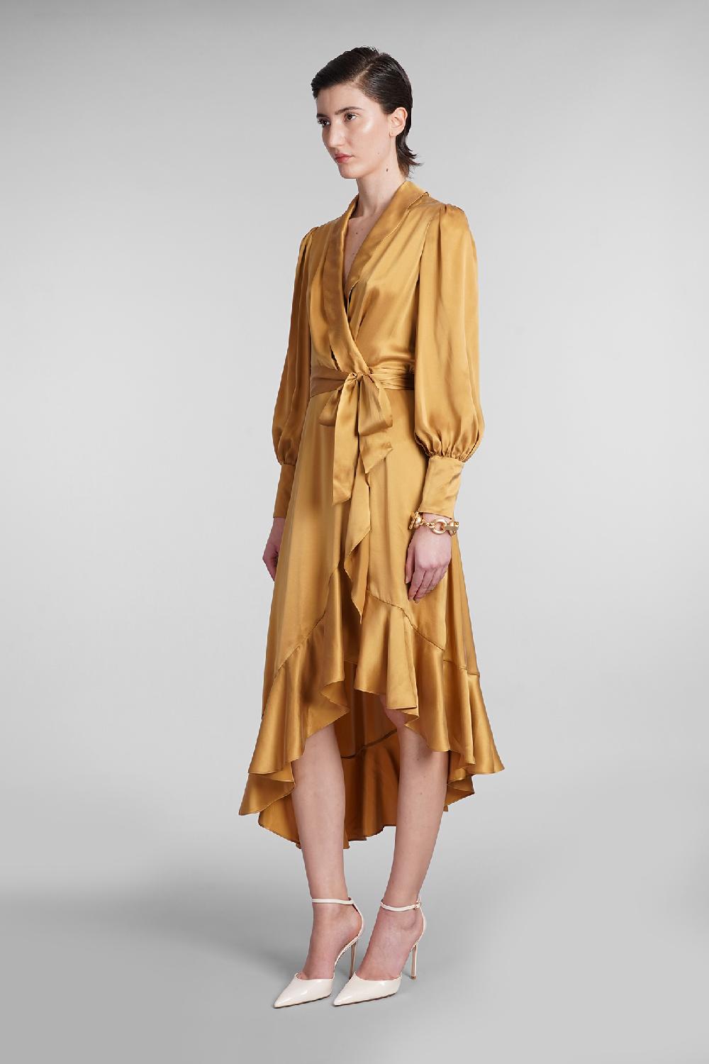 Deliberti Zimmermann Abito In Seta Oro Cod. 399458 - Deliberti The Luxury Shopping