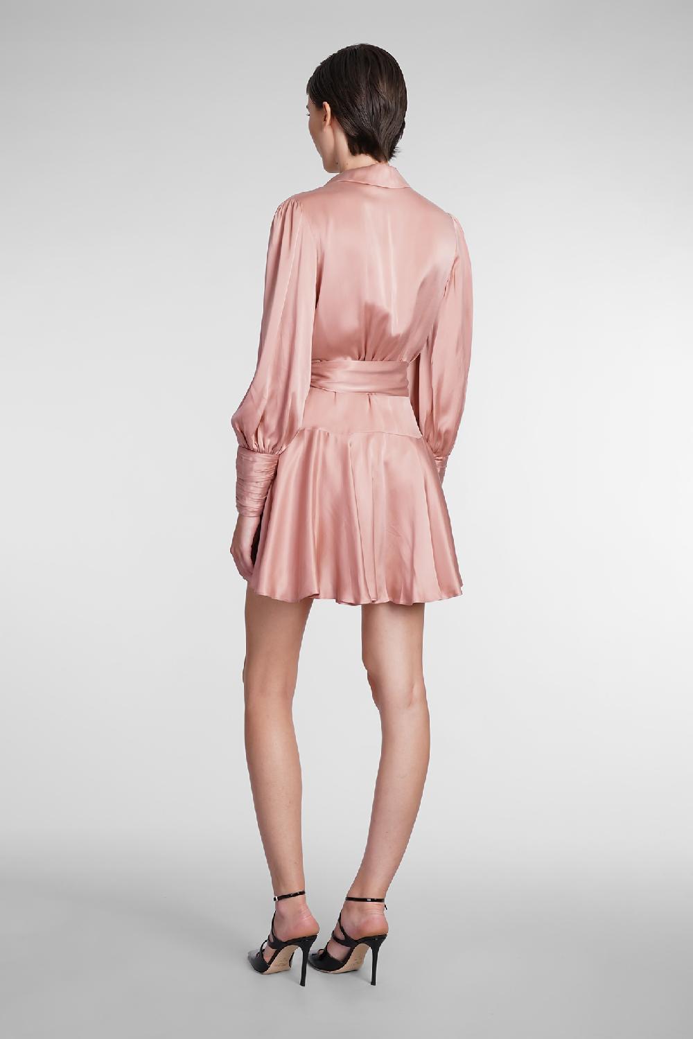 Deliberti Zimmermann Abito In Seta Rosa Cod. 383839 - Deliberti The Luxury Shopping