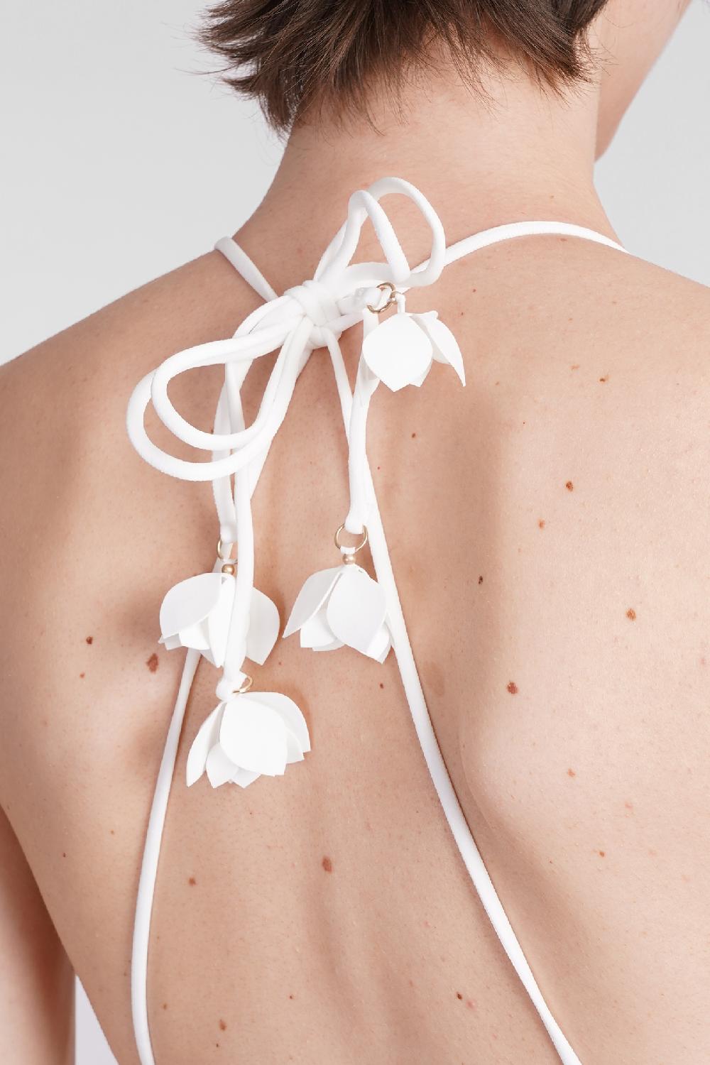 Deliberti Zimmermann Beachwear In Poliammide Bianca Cod. 401603 - Deliberti The Luxury Shopping