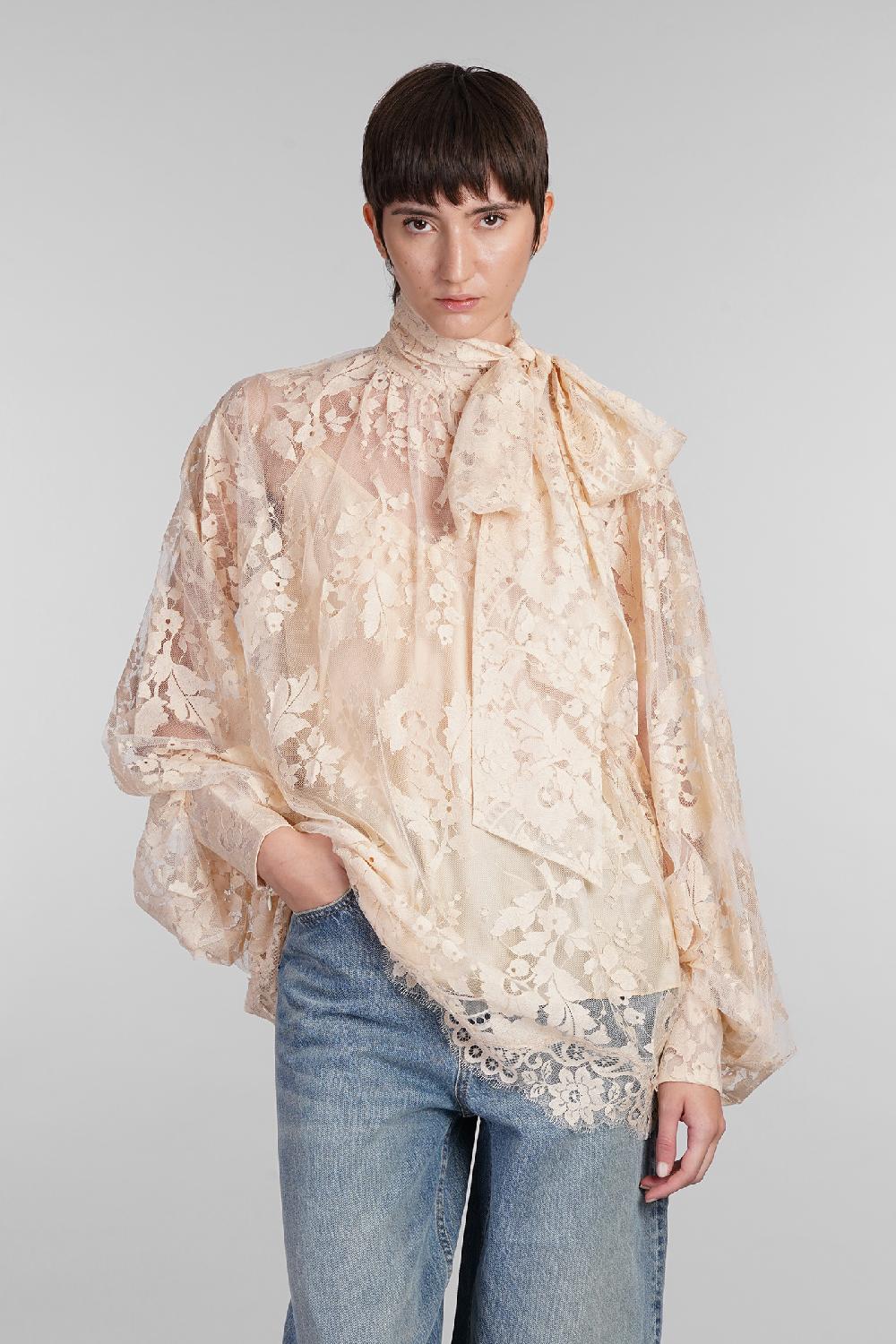 Deliberti Zimmermann Blusa in cotone beige cod. 407165 - Deliberti The Luxury Shopping