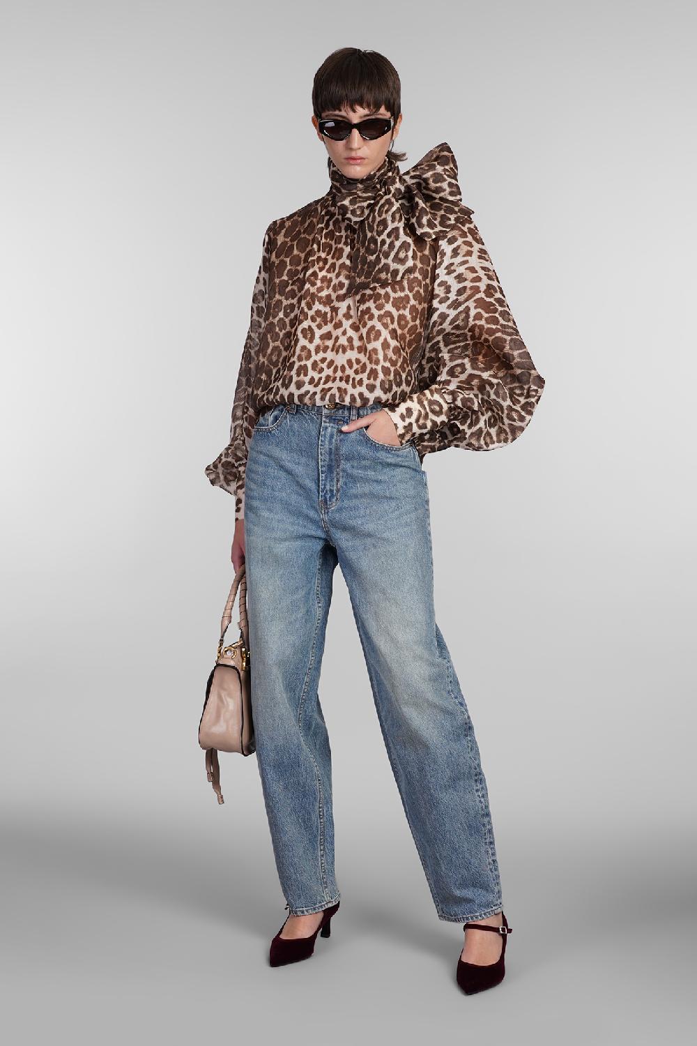 Deliberti Zimmermann Blusa In Lino Animalier Cod. 407174 - Deliberti The Luxury Shopping