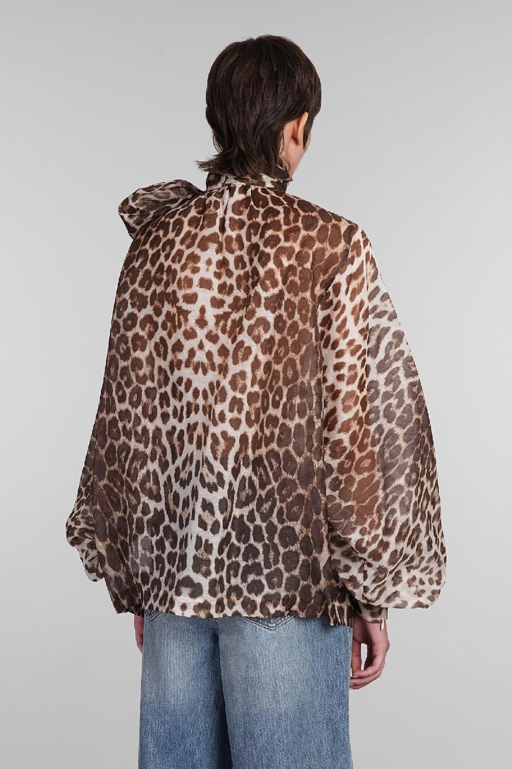 Deliberti Zimmermann Blusa In Lino Animalier Cod. 407174 - Deliberti The Luxury Shopping