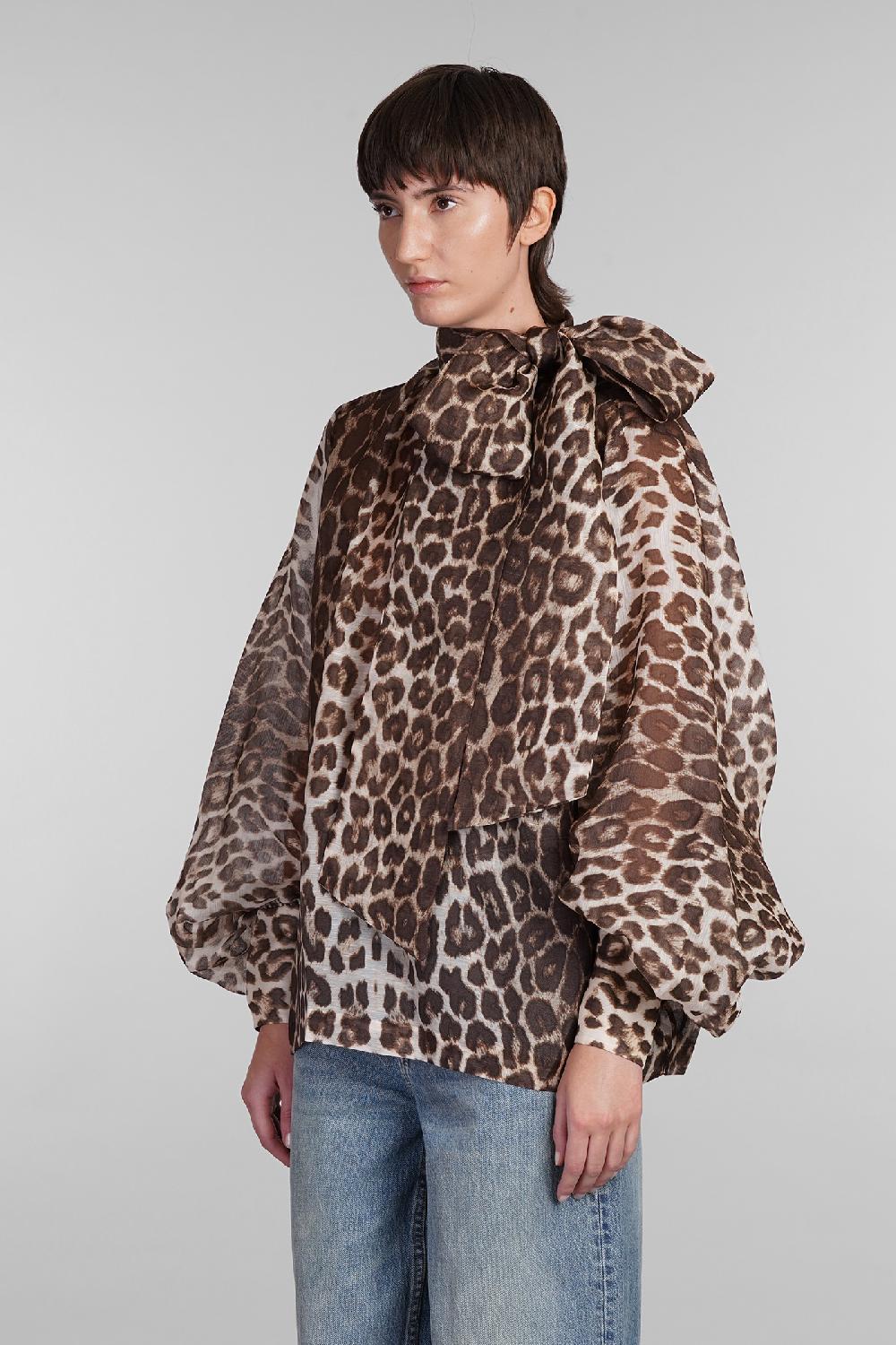 Deliberti Zimmermann Blusa In Lino Animalier Cod. 407174 - Deliberti The Luxury Shopping