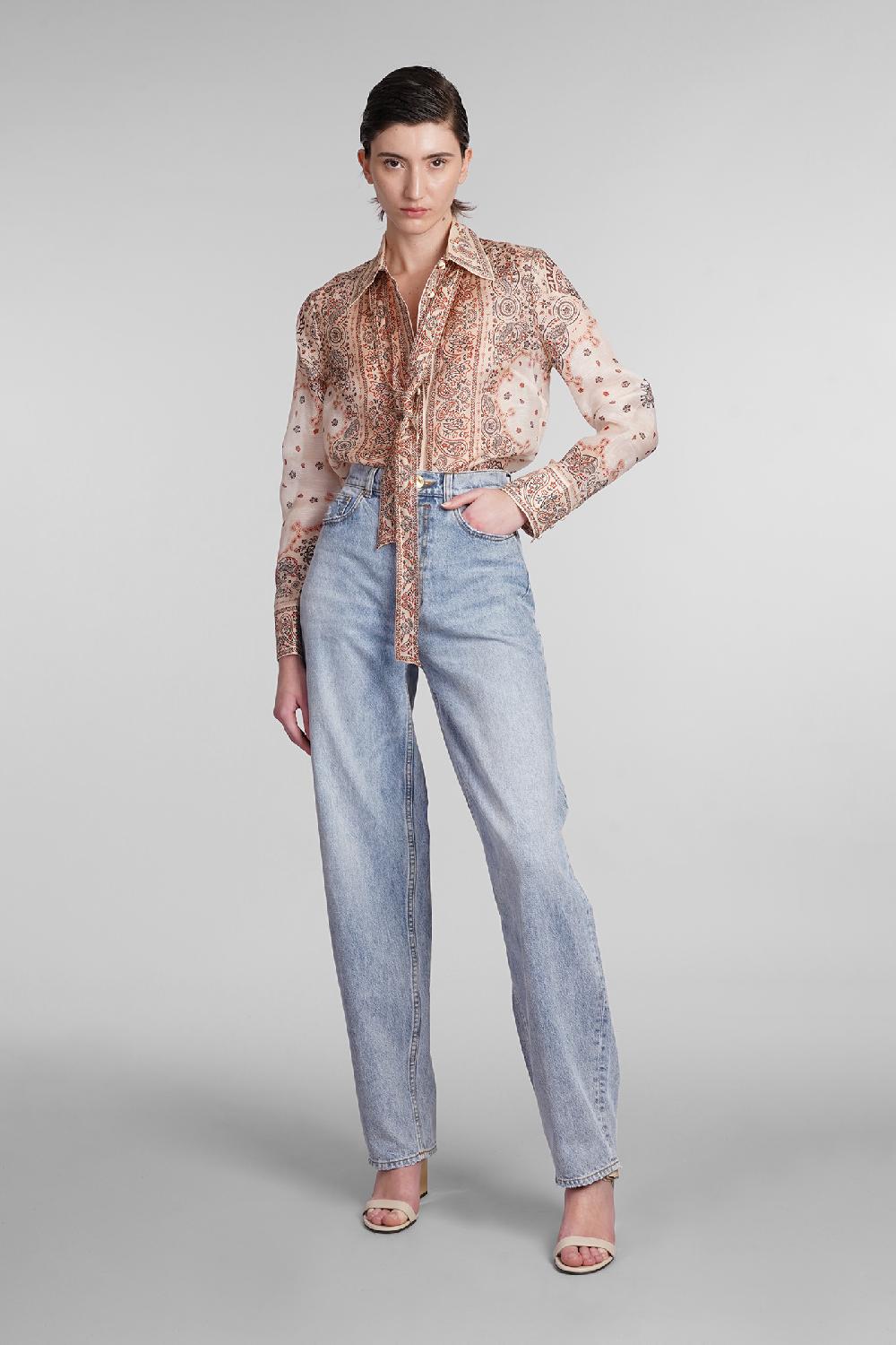 Deliberti Zimmermann Blusa In Lino Beige Cod. 399424 - Deliberti The Luxury Shopping