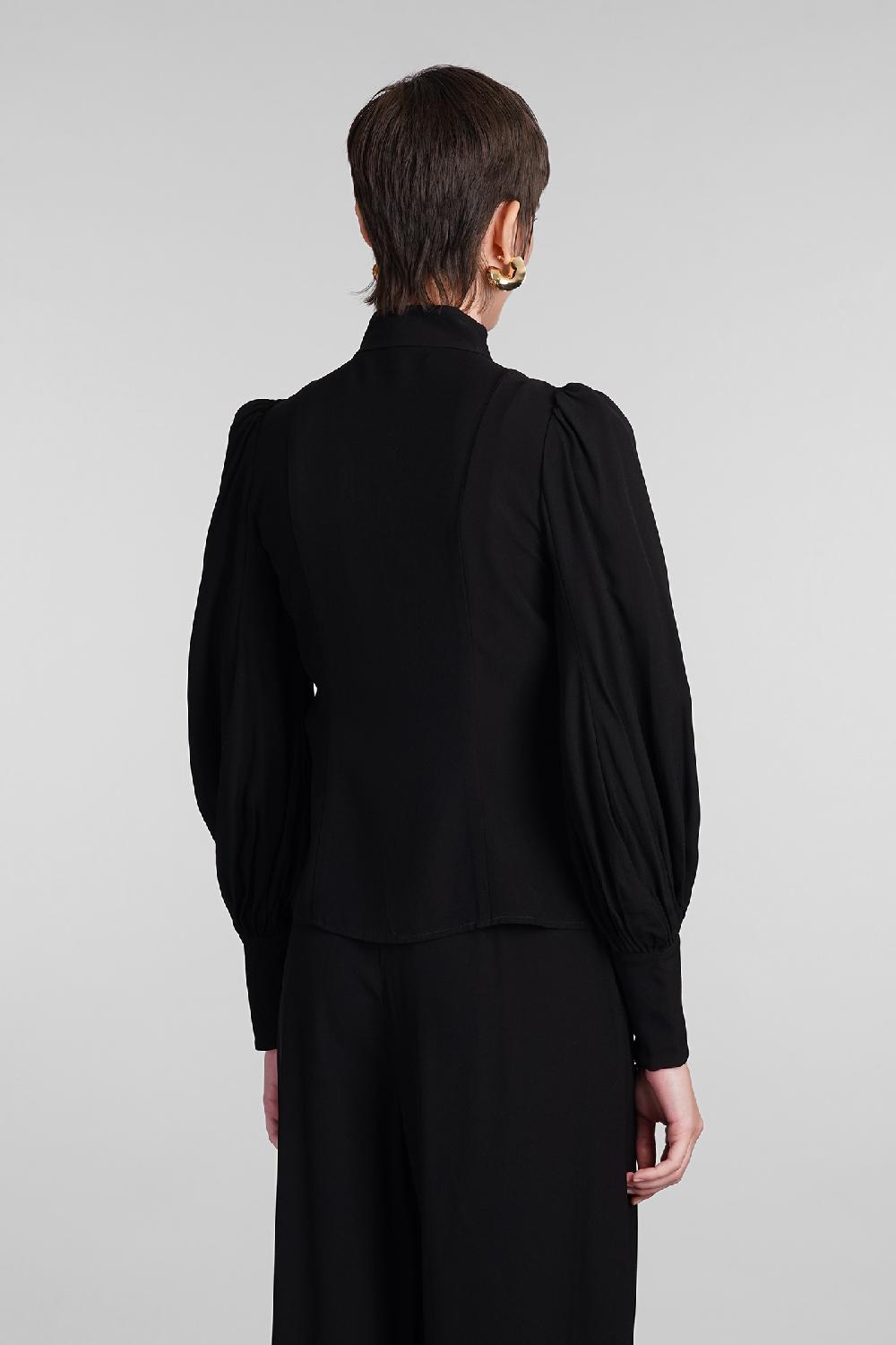 Deliberti Zimmermann Blusa In Viscosa Nera Cod. 407178 - Deliberti The Luxury Shopping