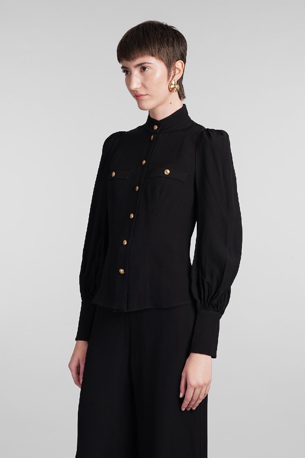 Deliberti Zimmermann Blusa In Viscosa Nera Cod. 407178 - Deliberti The Luxury Shopping