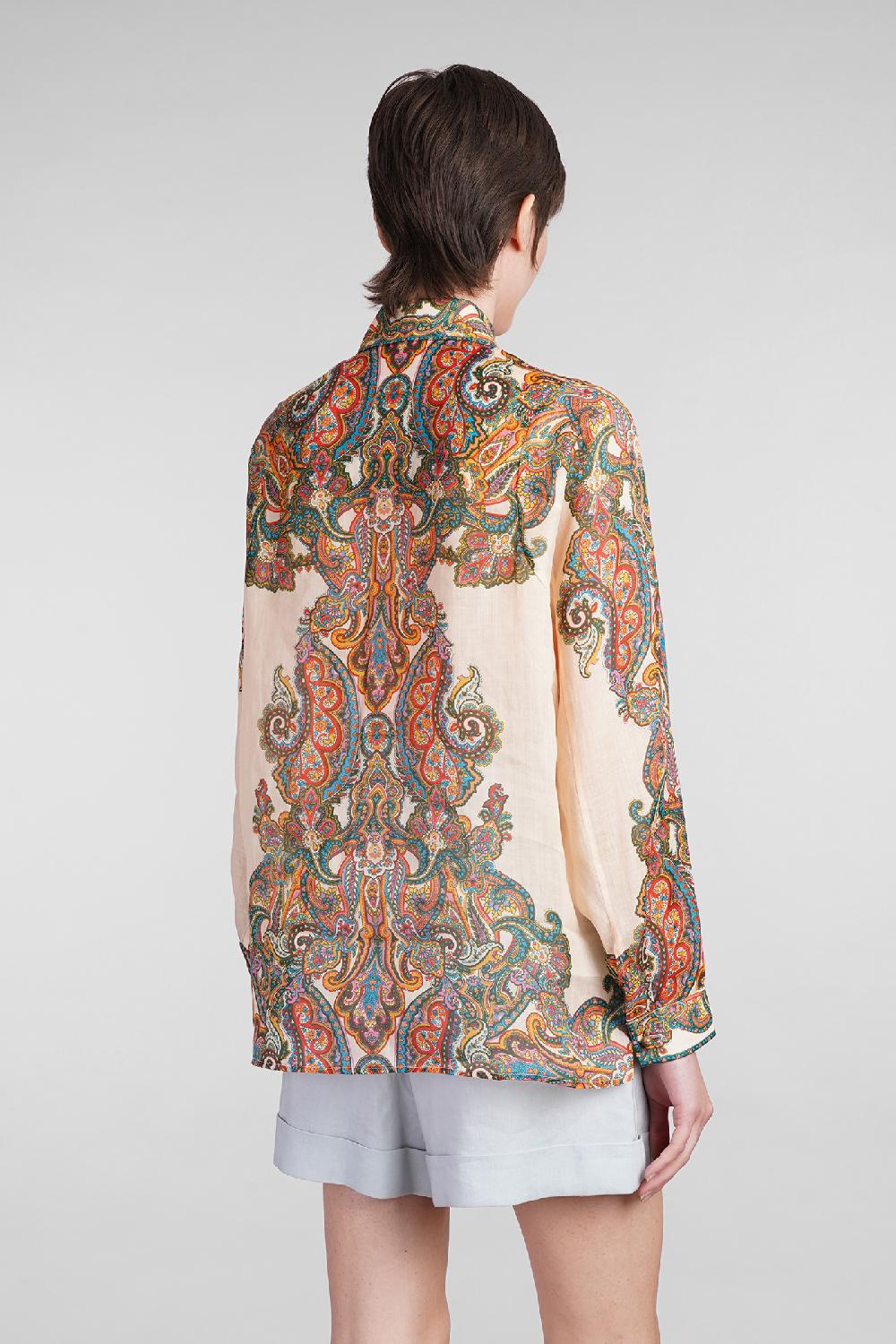 Deliberti Zimmermann Camicia In Ramie Multicolor Cod. 401605 - Deliberti The Luxury Shopping