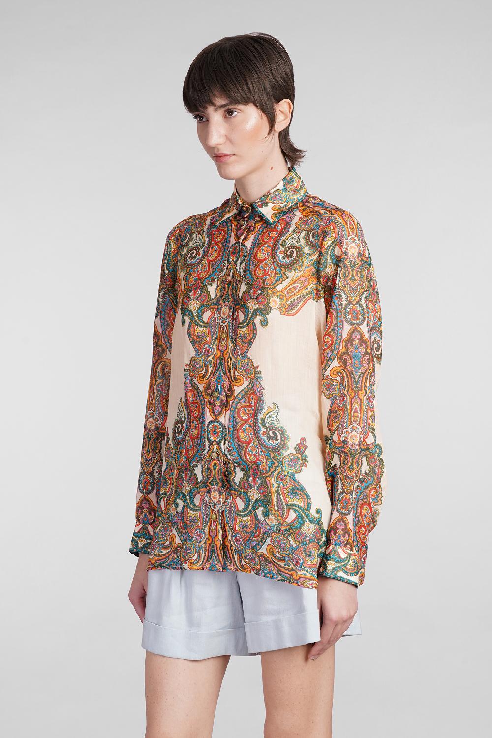 Deliberti Zimmermann Camicia In Ramie Multicolor Cod. 401605 - Deliberti The Luxury Shopping