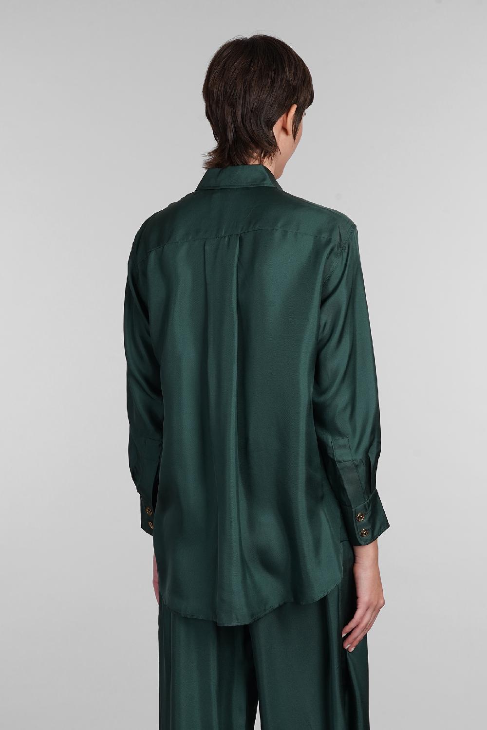 Deliberti Zimmermann Camicia In Seta Verde Cod. 407162 - Deliberti The Luxury Shopping