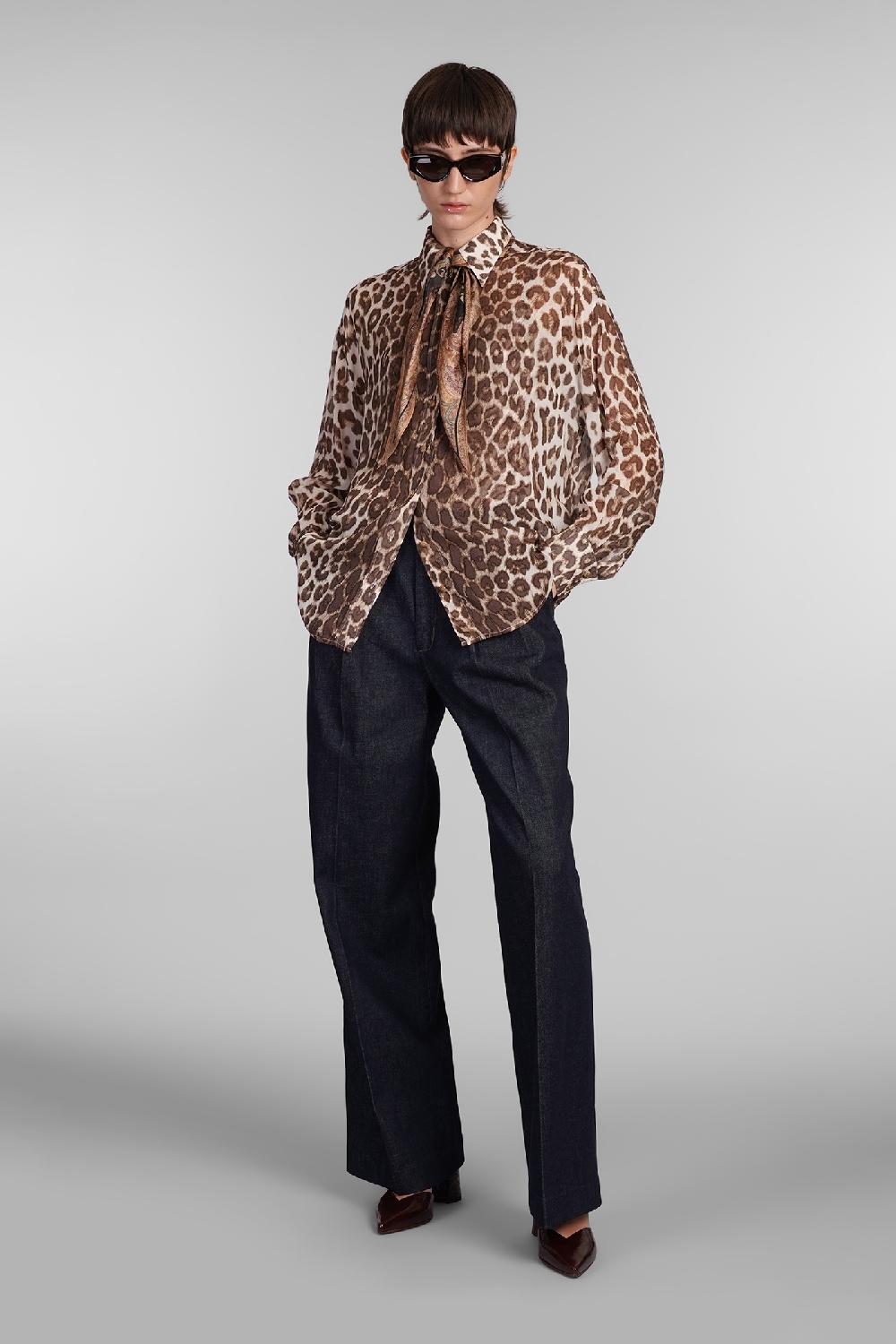 Deliberti Zimmermann Camicia In Viscosa Animalier Cod. 407194 - Deliberti The Luxury Shopping
