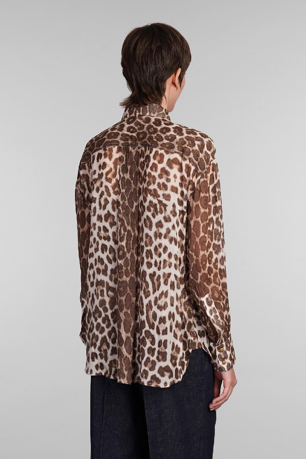 Deliberti Zimmermann Camicia In Viscosa Animalier Cod. 407194 - Deliberti The Luxury Shopping