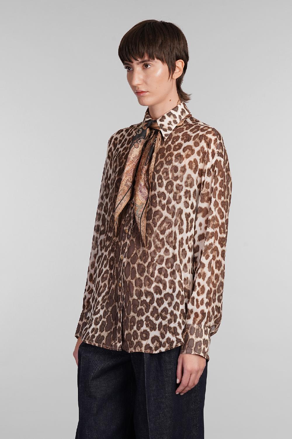 Deliberti Zimmermann Camicia In Viscosa Animalier Cod. 407194 - Deliberti The Luxury Shopping