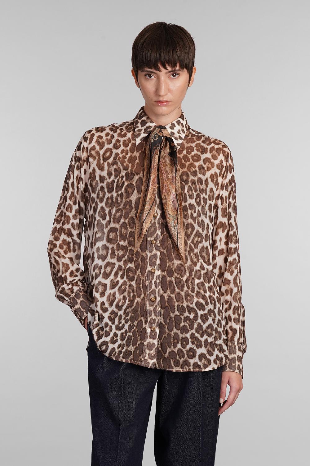 Deliberti Zimmermann Camicia in viscosa animalier cod. 407194 - Deliberti The Luxury Shopping