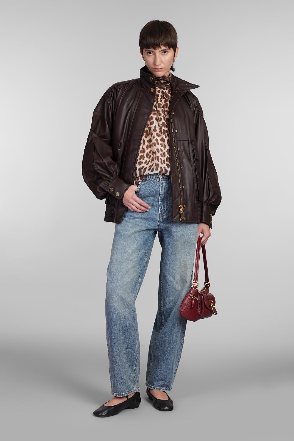 Deliberti Zimmermann Giacca In Pelle In Pelle Marrone Cod. 406984 - Deliberti The Luxury Shopping